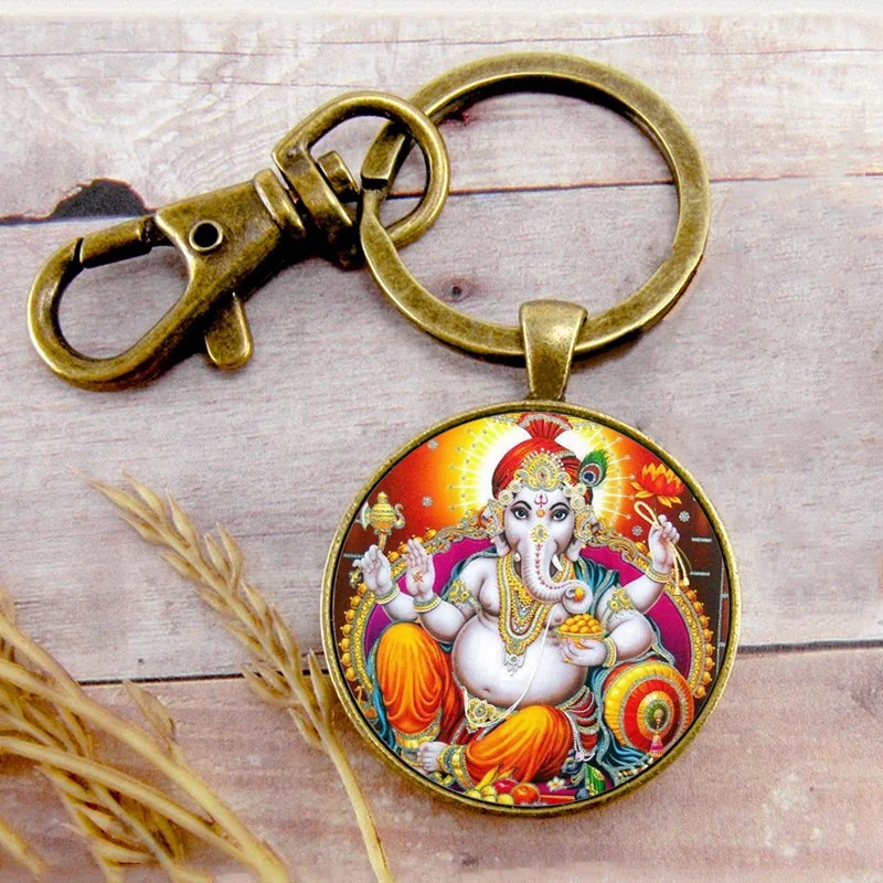 Ретро Властелин Ганеш брелок Пряжка Подвеска Ганеша День рождения фестиваль