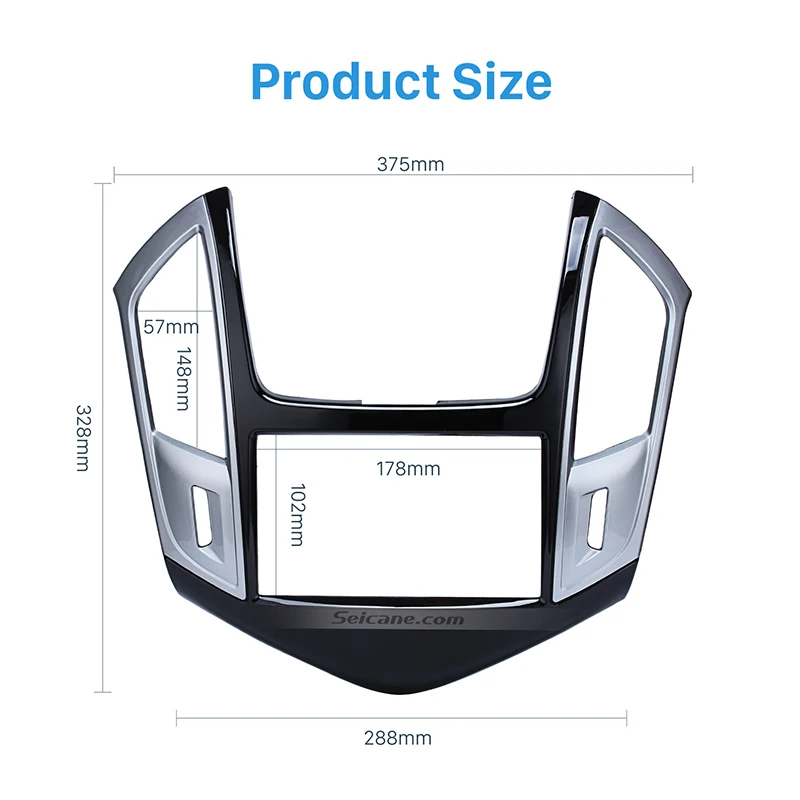 Seicane 2DIN DVD стерео рамка 178*102 мм Автомобильная радиопанель панель Fascia Для Chevrolet Cruze