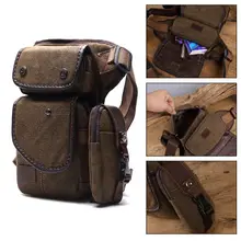 Модная мужская Брезентовая поясная сумка с заниженной талией, поясная сумка, тактическая сумка для езды на мотоцикле, поясная сумка для мужчин