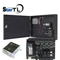 Gratis Verzending zkTcp/ip C3-200 twee deur toegangscontrole panel deur toegangscontrole board + Voeding Doos Met batterij Functie
