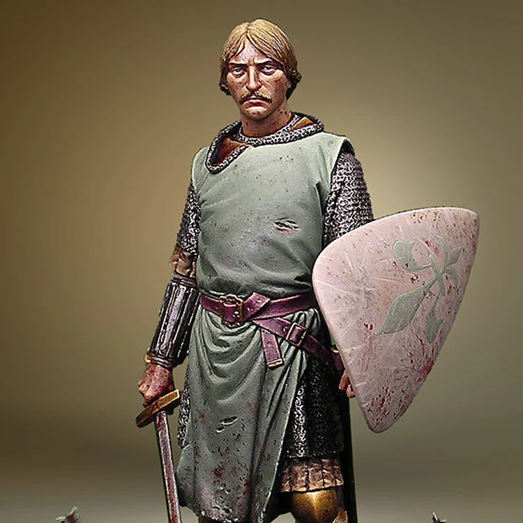 

1/24 Scale 7cm Unpainted Resin Figure knight collection figure