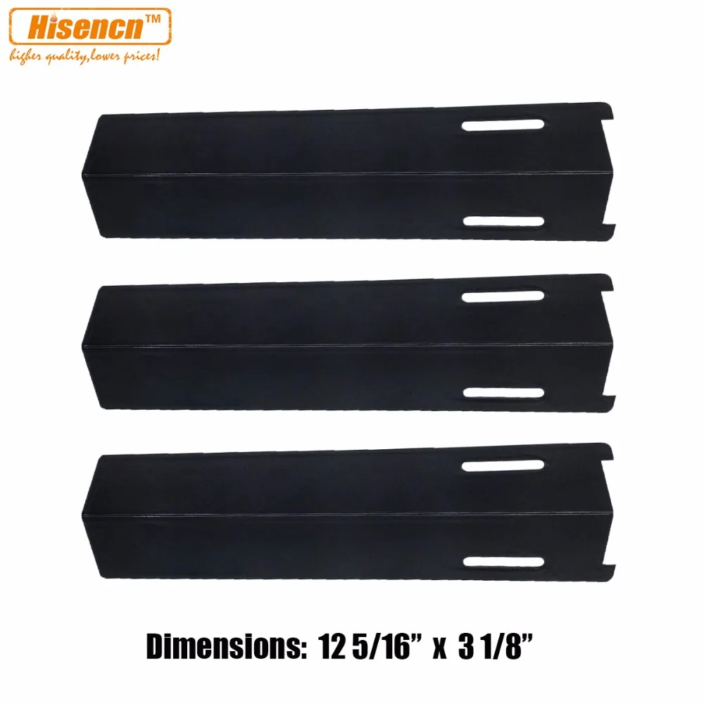 Hisencn 12.3 inch Porcelain Steel Heat Plate, Heat Shield, Burner Cover Replacement for BBQ
