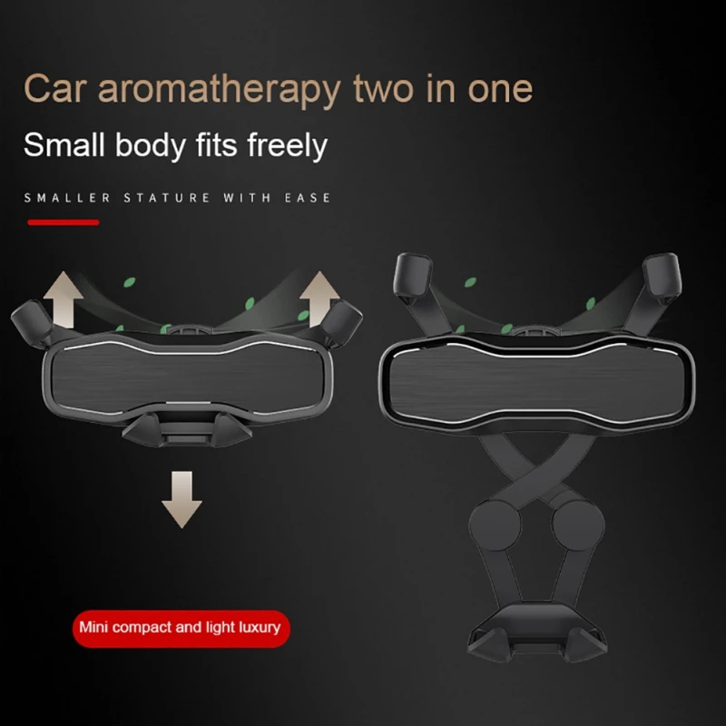 2 в 1 освежитель воздуха Духи автомобиля вентиляционное отверстие гравитационный держатель для брекетов Мобильная поддержка для iPhone X смартфон держатель для навигатора