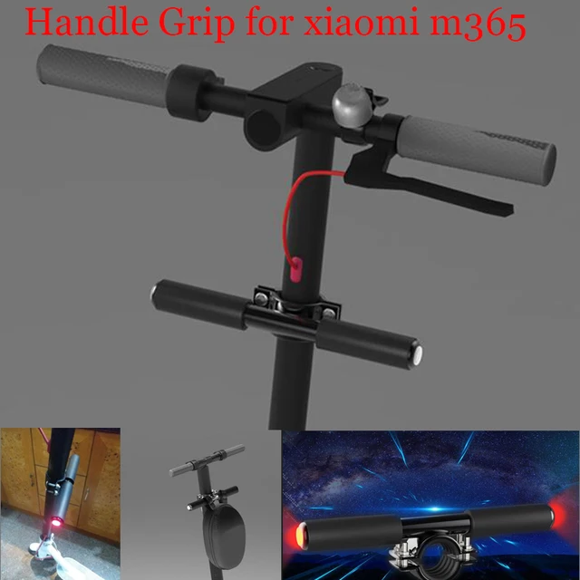 US $10.50 Upgraded Kid Scooter Grips Child Electric Skateboard Handle Grip Bag Bar Holder with Warning Light 
