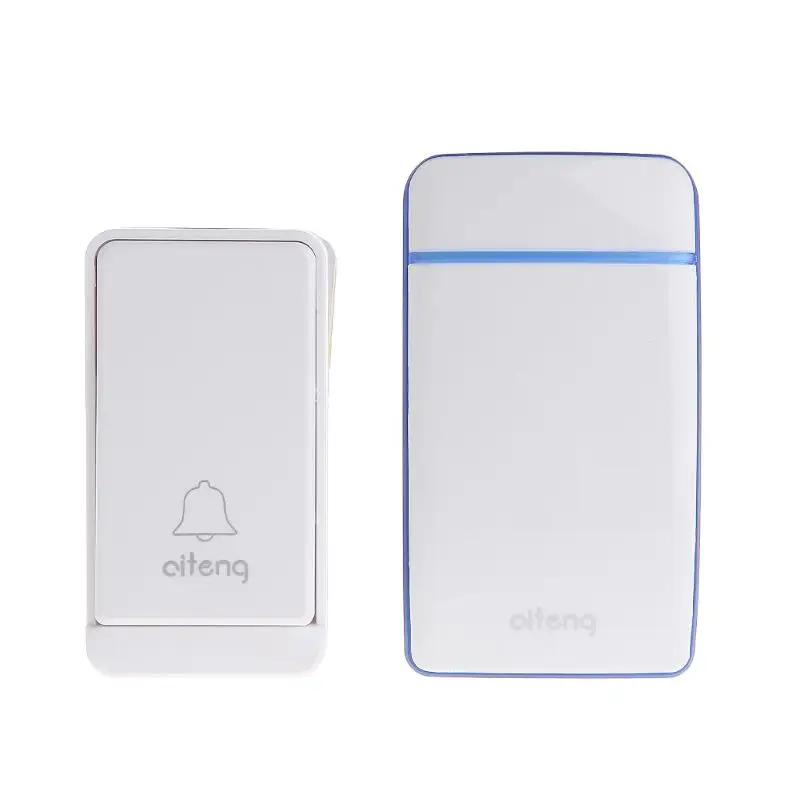 Wireless Doorbell Kits Battery-free Waterproof Door Bell Button Transmitter Receiver System Office Home Hotel
