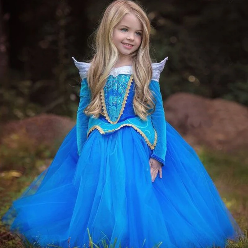 2016 Girls Sleeping Beauty Princess Costume Spring Autumn ...