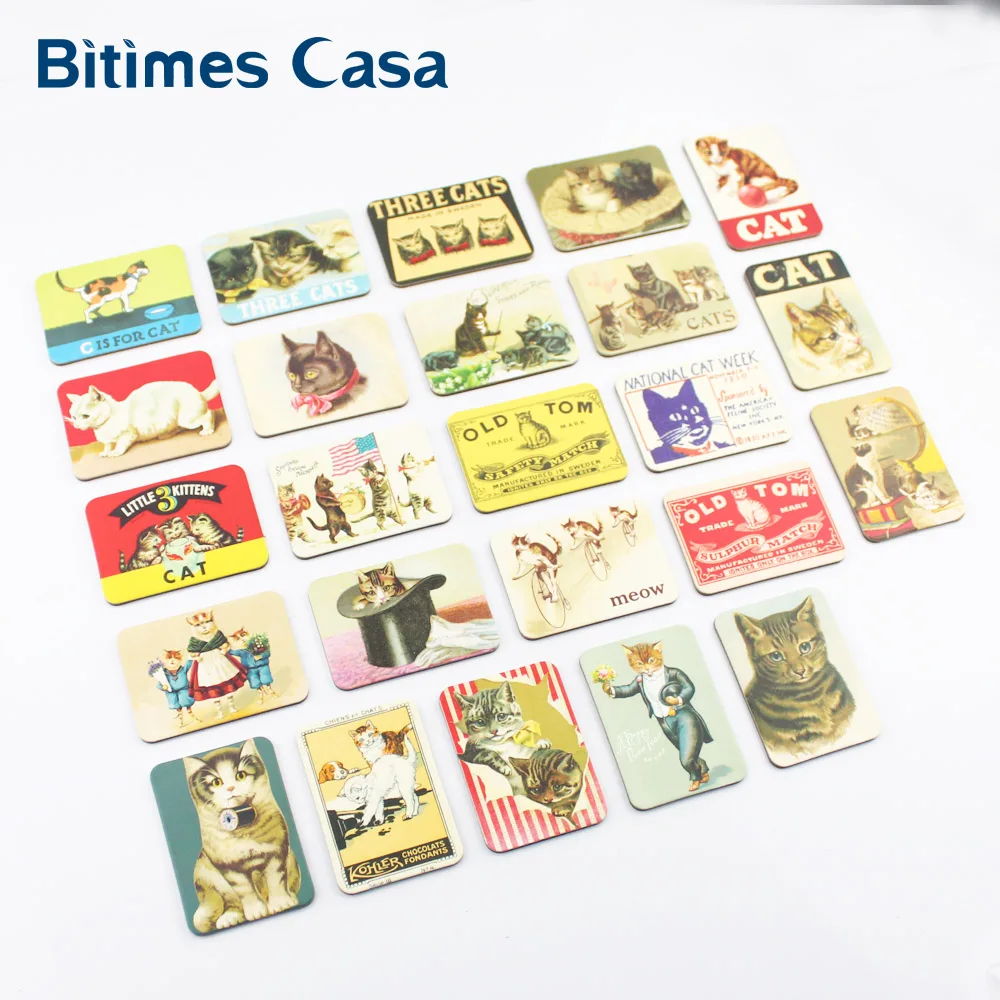 Набор магнитов для кошек Bitimes 24 шт. милый холодильник украшение дома магнитные