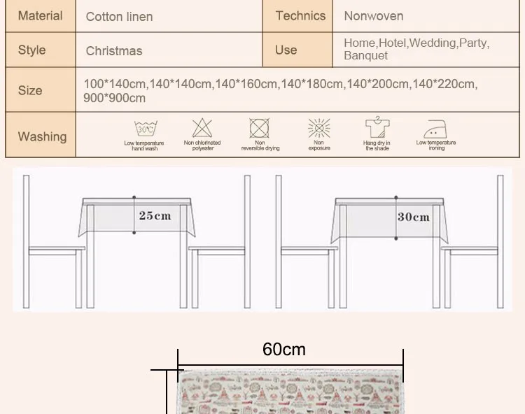 Мультяшная Рождественская скатерть с рисунком, печатная линия с кружевным краем, скатерть для домашнего стола, покрытие для обеденного стола и стола