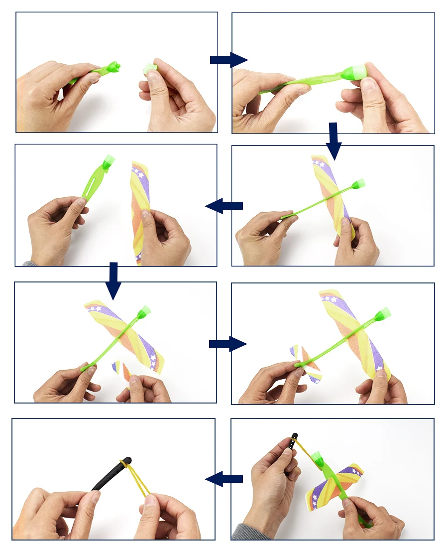 Рогатка модель самолета наборы открытый игрушечные лошадки для детей научный эксперимент авиации самолет из пеноматериала сборки DIY игрушка Подарки