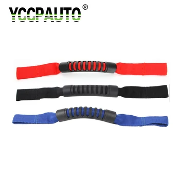 

YCCPAUTO Car Rear Seat Back Headrest Grab Handle Bar Strong Quality For JEEP Wrangler Unlimited JK 2007-2015 Red/Black/Blue
