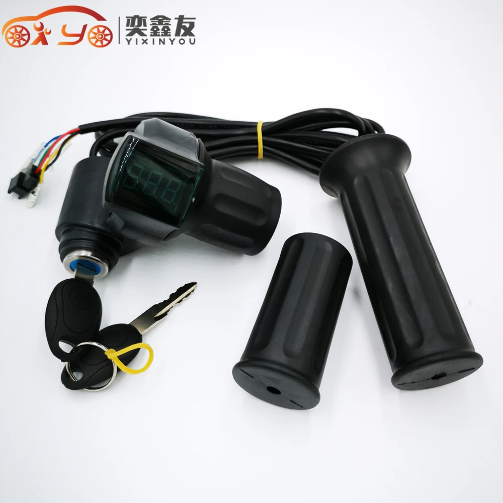 Electric Bike Throttle Grip Handlebar Scooter Bicycle Accelerator with