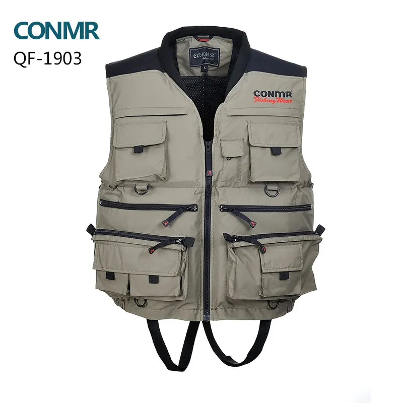 Men Fishing life vest professional fishing clothes multi pocket