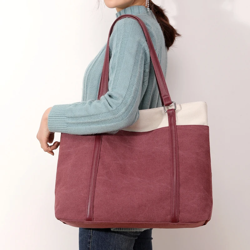 JANESPRI New Fashion Canvas Women Handbag High capacity Shoulder bag for Girls Retro Casual Tote Bags for Women Bolsas 2019 (3)