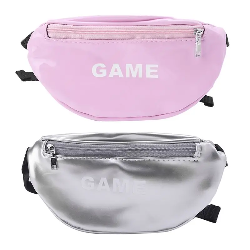 

Fashion Laser Waist Bags for Children Letter Print Funny Pack Mini Kids Girls Shoulder Chest Bags Money Waist Packs Belt Bag New