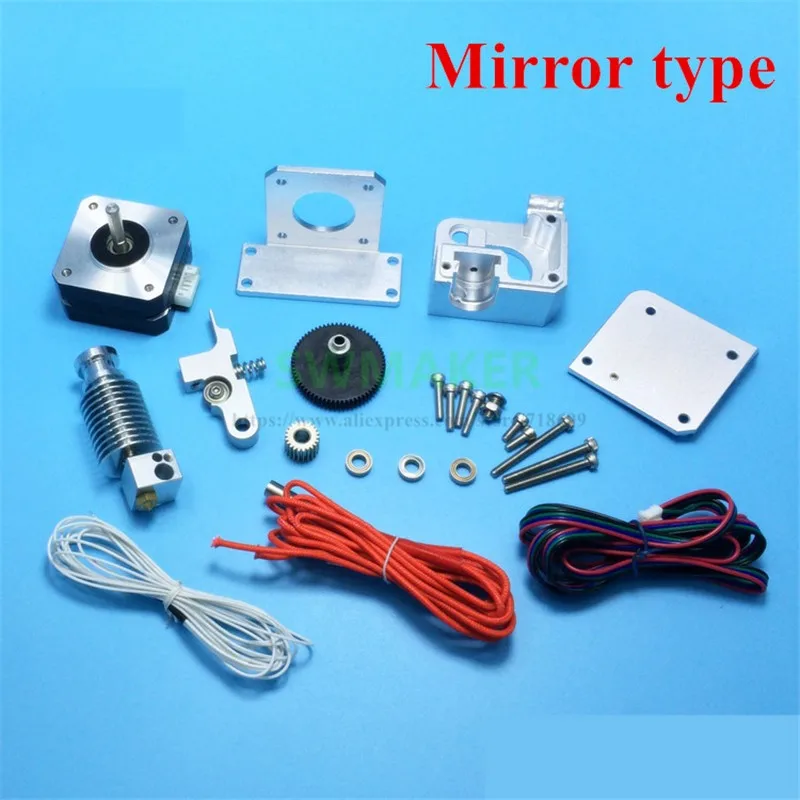 

mirror type 3D printer All metal Titan Aero Extruder 1.75mm Universal with V6 hotend and motor for Prusa i3 MK2 3D printer