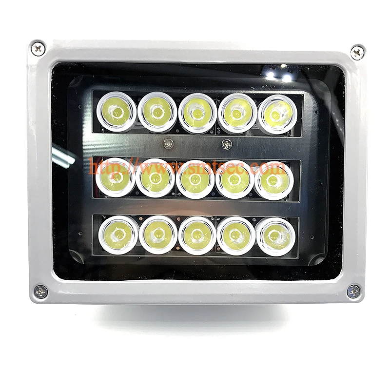 12 шт. светодиодный 70 м дистанционный ИК инфракрасный осветитель лампа для камеры видеонаблюдения ИК ночного видения DC/AC опционально(SI-15W