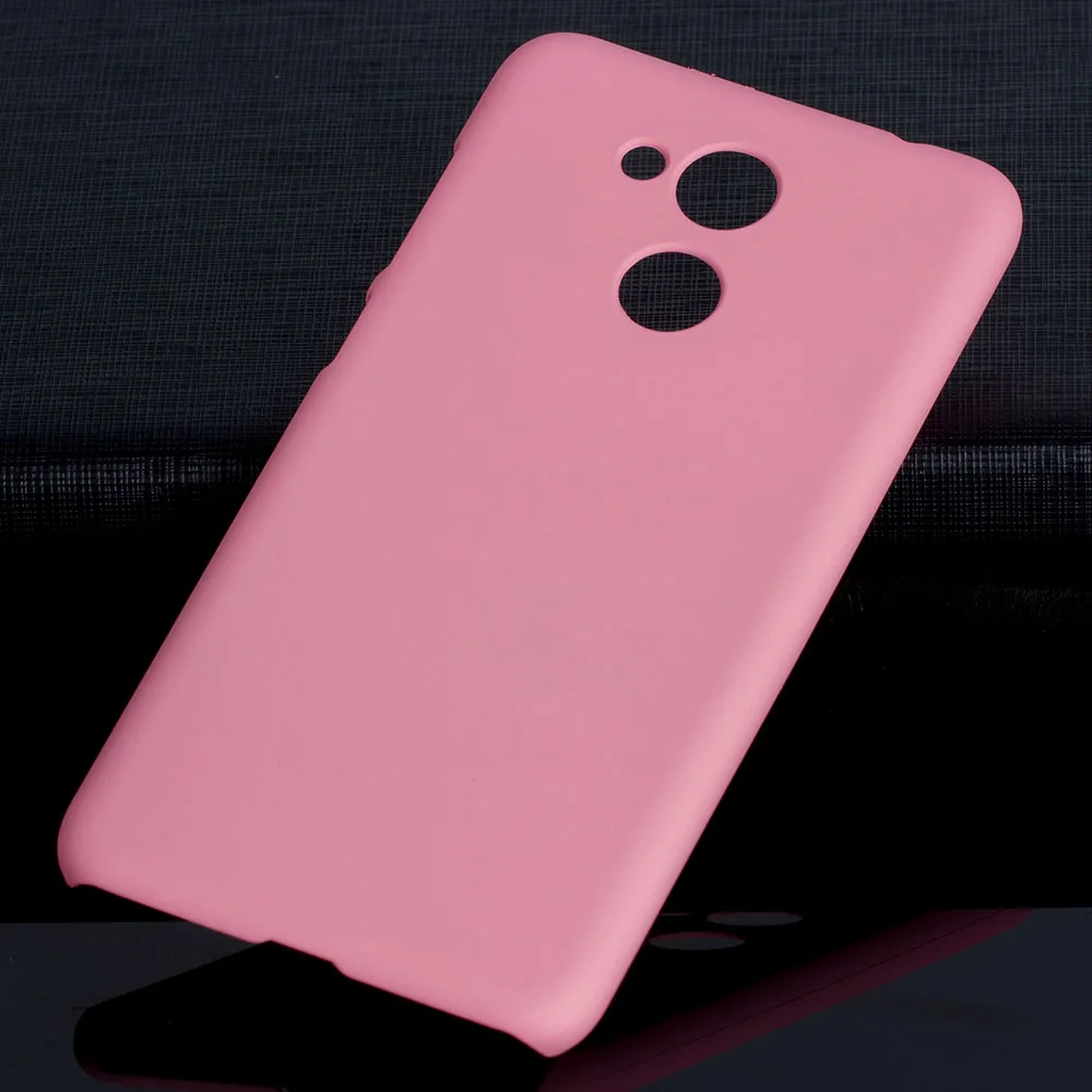 Матовый пластиковый чехол для huawei Honor 6C Pro Чехол для huawei Honor 6C Pro V9 Play Dual Phone Чехол-лента на заднюю панель - Цвет: Pink