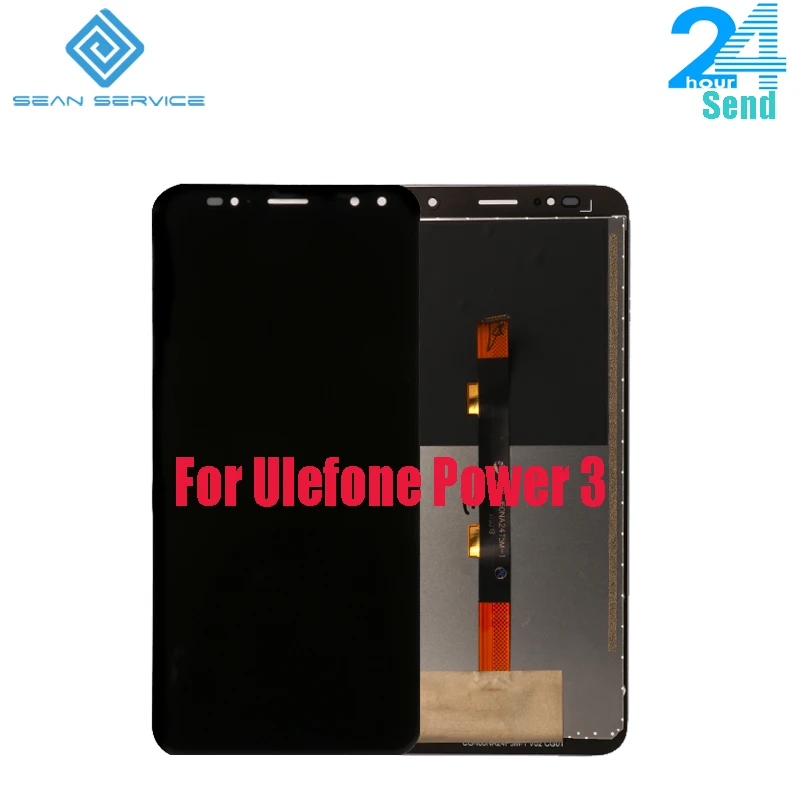 Для 100% оригинальный Ulefone power 3 3SLCD дисплей + сенсорный экран тест 6 0 дюймов