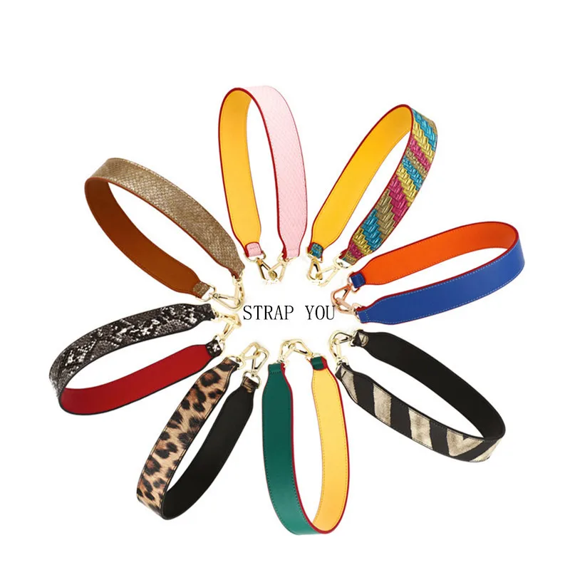 58cm Long 4cm Wide Women Bag Handles Replacement Bag Straps PU Leather Shoulder Bag Belt Handbag Accessories Parts KZ151301