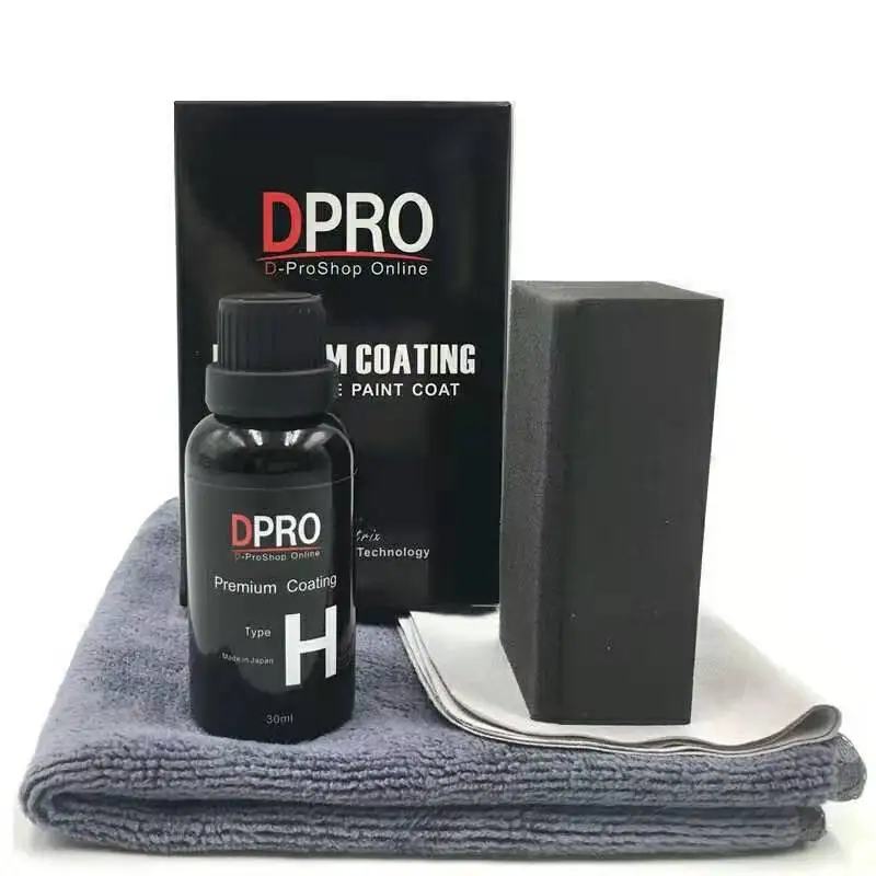Car Paint Care Polish Nano Ceramic Auto Coating Anti-Scratch 9H Crystal Liquid Glass Hydrophobic Kit 30ml