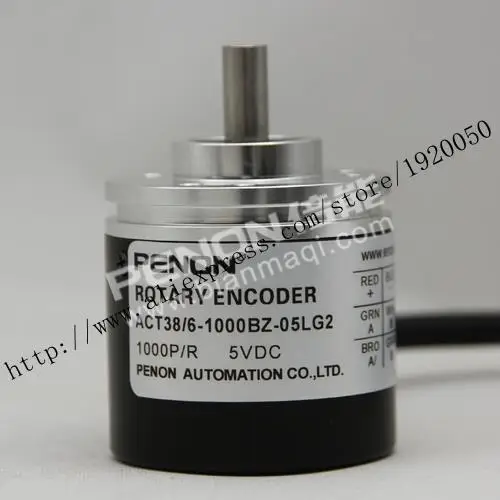 

Hot ACT38 / 6-1000BZ-05LG2 1000 line rotary optical encoder solid shaft 6mm