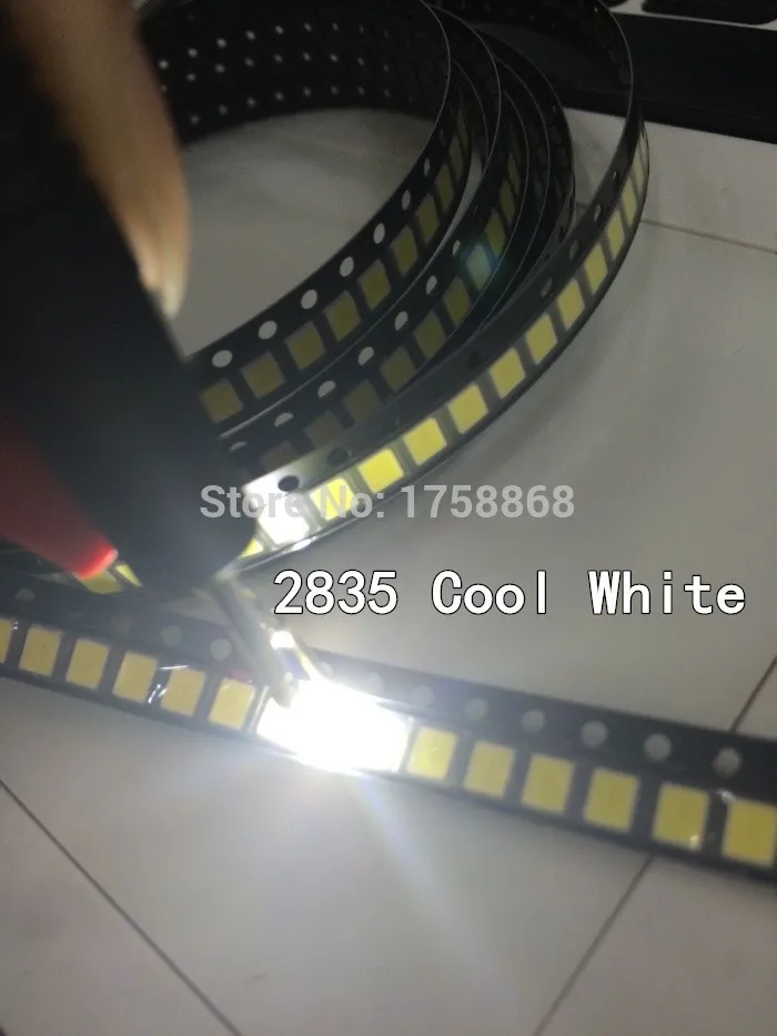 100 шт 0,2 W SMD 2835 Светодиодный светильник шарик 20-25lm белый/теплый белый SMD СВЕТОДИОДНЫЙ бусины светодиодный чип DC3.0-3.6V для всех видов светодиодный светильник