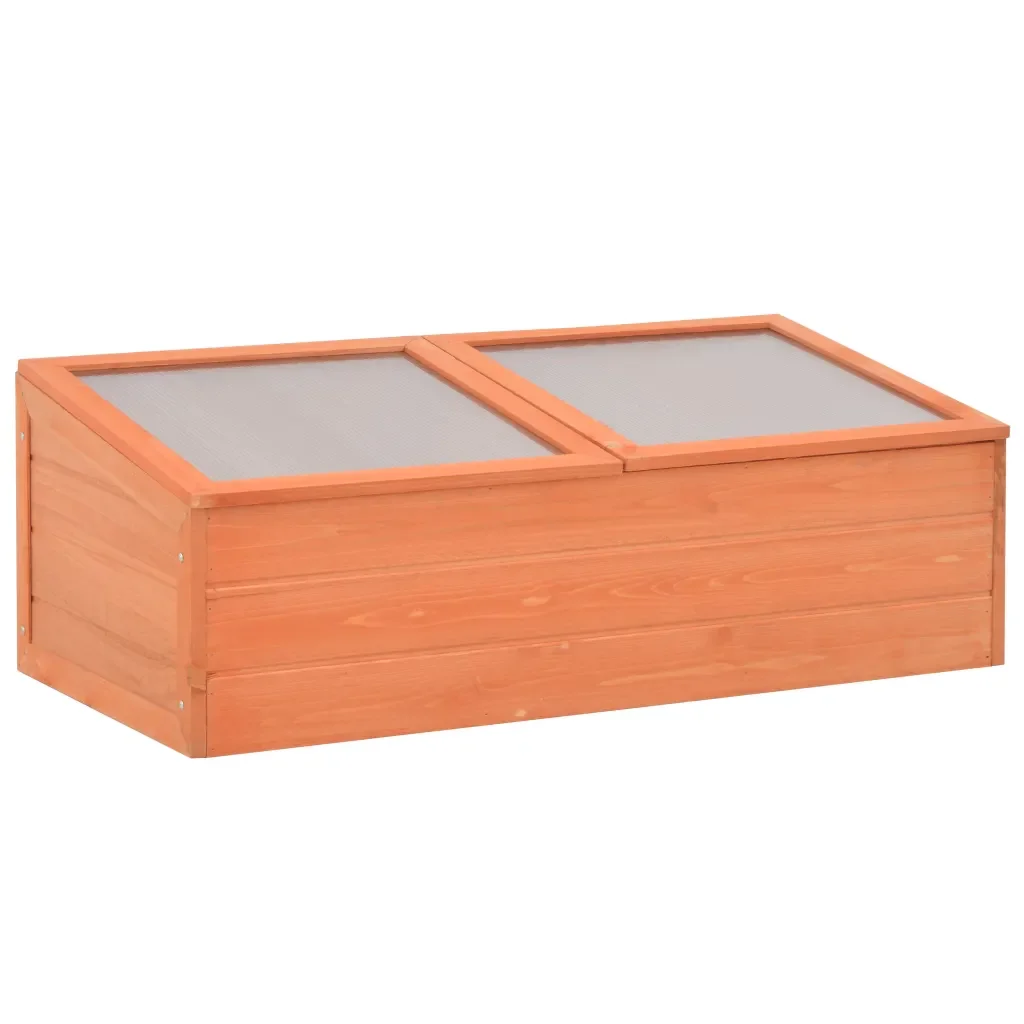 

Garden Greenhouse With PC board wood 100x50x34 cm Warm Greenhouse Household Plant Greenhouse Cover Waterproof Anti-UV Protect