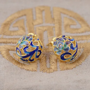 

[silver] deer king Shaolan wholesale S925 Sterling Silver Earrings female phoenix wear peony series explosion Earrings