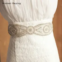 Свадебные ленты цвета слоновой кости с узором из кристаллов свадебные пояса из бисера пояс со стразами Свадебные аксессуары ceinture mariage