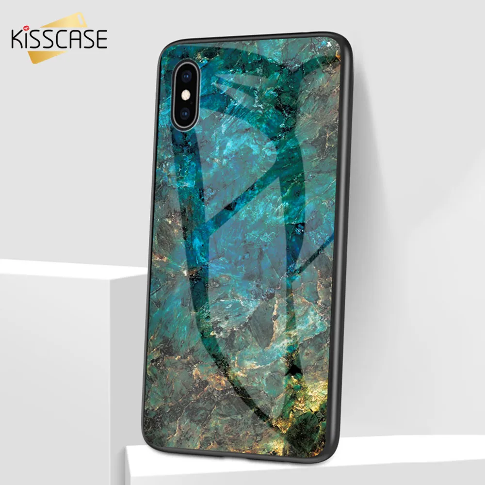 KISSCASE Glass Marble Phone Case For Huawei Honor 10 8X Mate 20 Lite Full Fitted P30 P20 Pro Capa Funda |