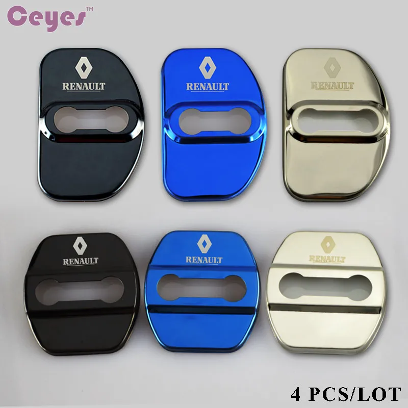 

Ceyes Car Styling Auto Door Lock Cover Accessories Case For Renault Laguna 2 Captur Fluence Megane 2 Megane 3 Scenic Car-Styling