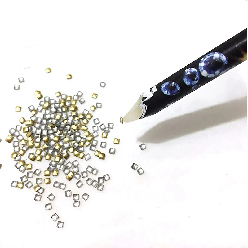 

1 pcs Nail Art Tools Rhinestones Gems Picking Crystal Wax Pencil Pen Picker Nail Art Decoration Dotting Tool Make up