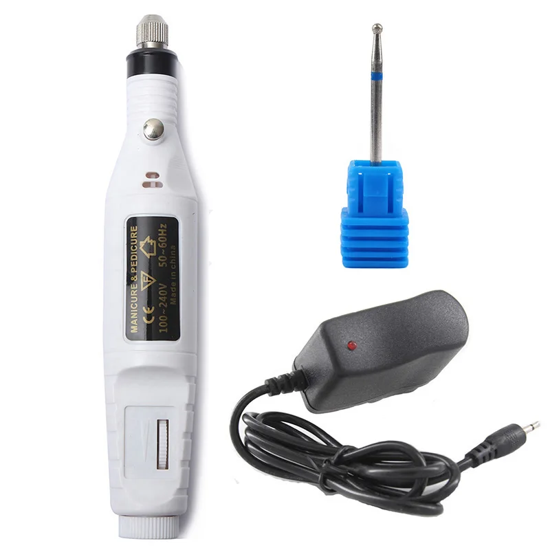 

1Set Professional Electric Manicure Machine Pen Gel Cuticle Cutters Nails Tips File Tools Indicator Plug Mill Drill New Design