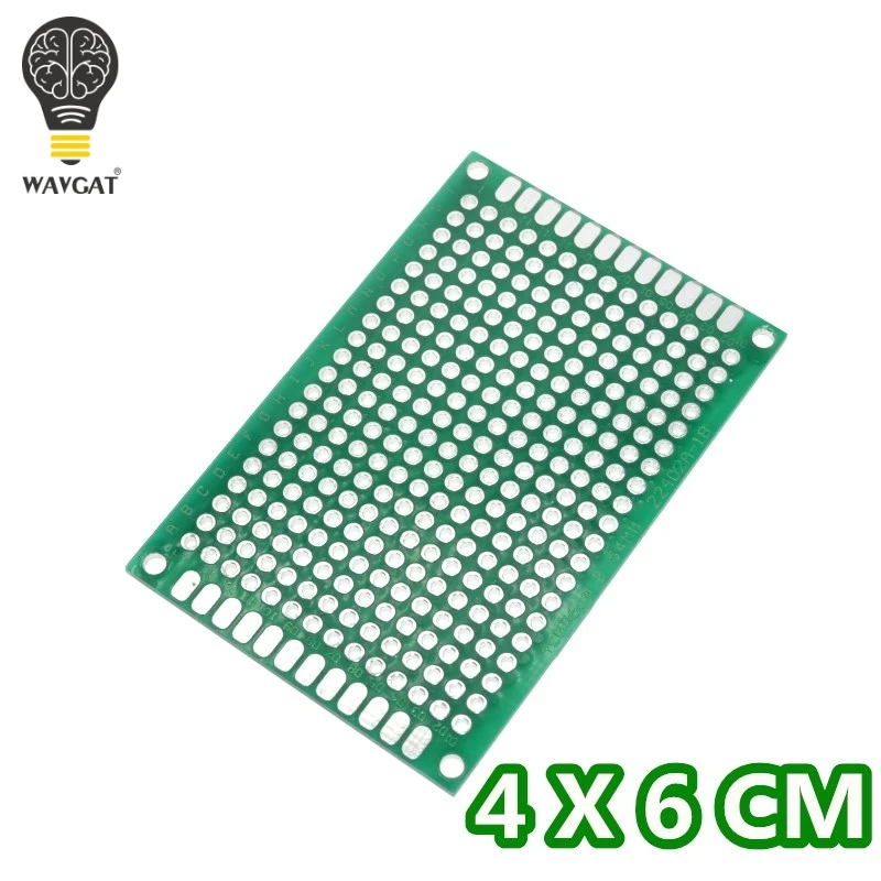 WAVGAT 1 шт. 4x6 см двухсторонний Прототип PCB diy универсальная печатная плата|board diy|board