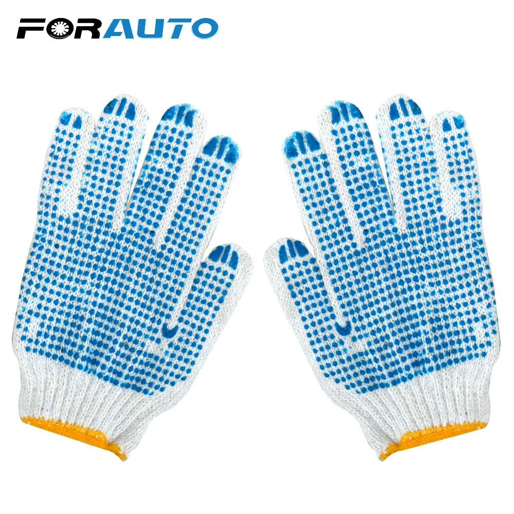 

FORAUTO Auto Repair Labor Gloves Cotton Point Glue Anti-slip Gloves Protective Thickening Wear Resistant Car Accessories