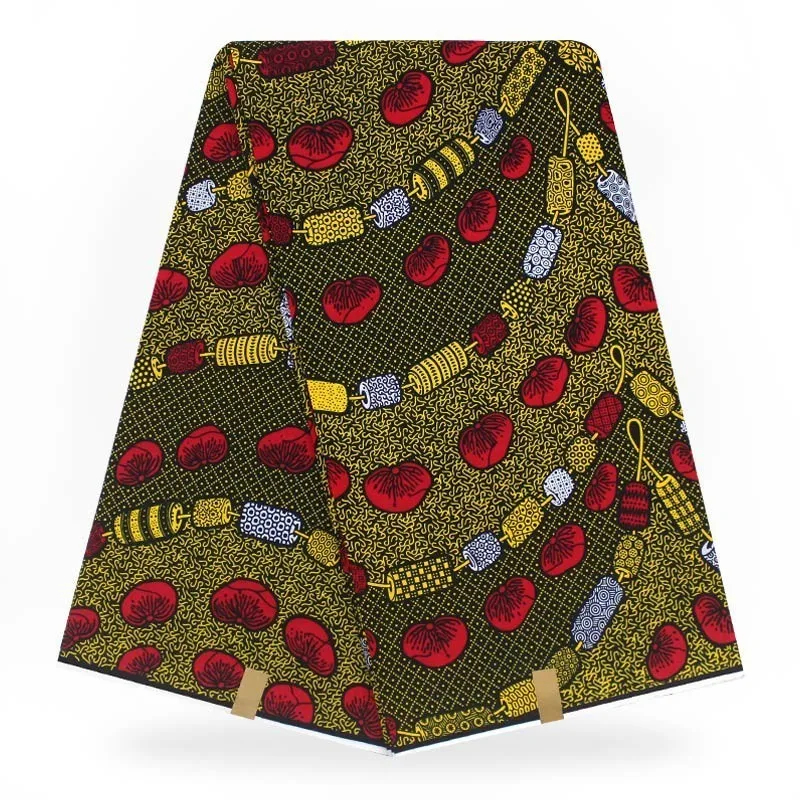 Pagne горячая восковая настоящая 6 ярдов голландский Африканский вощеная ткань настоящая для анкарского платья высокое качество фриканская анкарская швейная ткань - Цвет: as picture