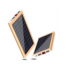 30000 мАч Внешний аккумулятор 2 USB светодиодный Банк питания портативная мобильная зарядка телефона от солнечной батареи для samsung Xiaomi Mi iphone XS Max