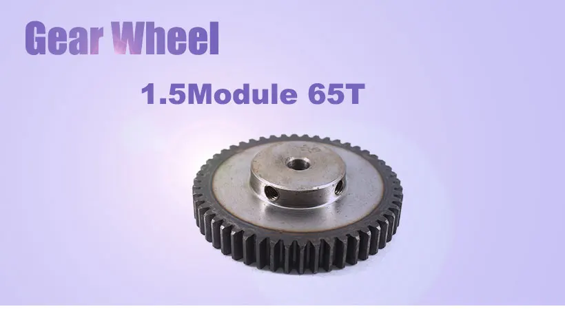 0.5M 3-12mm Bore Hole 120Teeth Module 0.5 Motor Metal Gear Wheel with Top Screws 