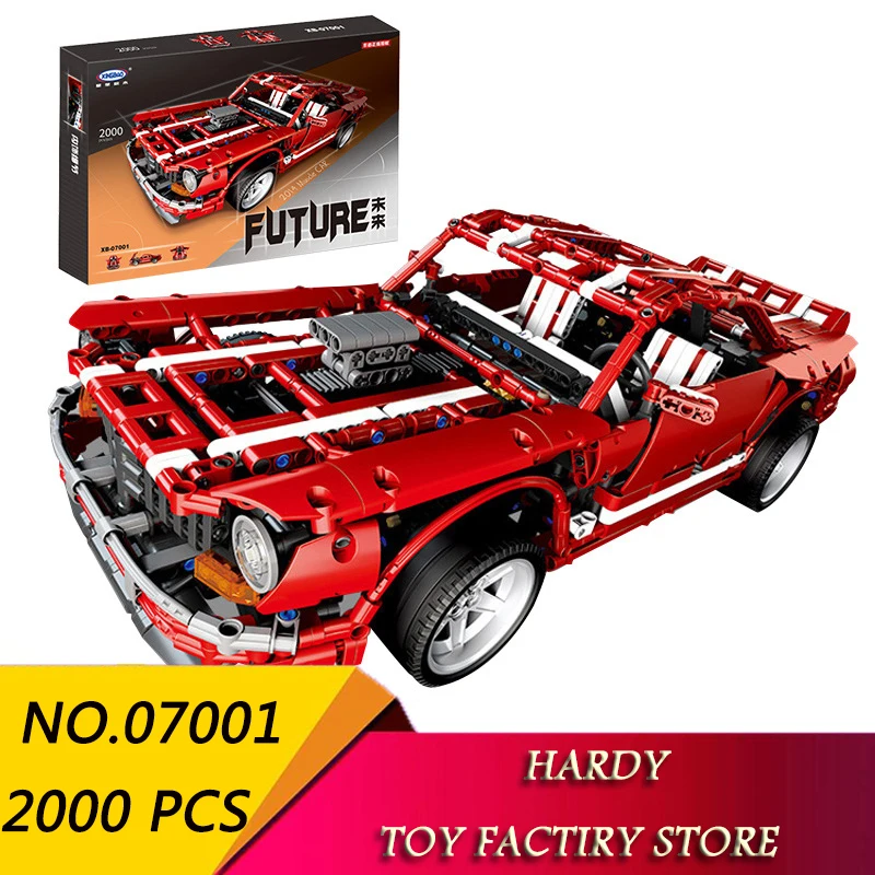 

Xingbao 07001 2000 PCS Technology Series MUSCLE CAR Vehicle Children Assemble Particle Toys Building Blocks