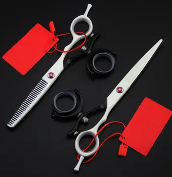 

Customize Top-grade 440c 6 inch rotation cutting barber makas thinning scisor cut hair scissor shears hairdressing scissors set