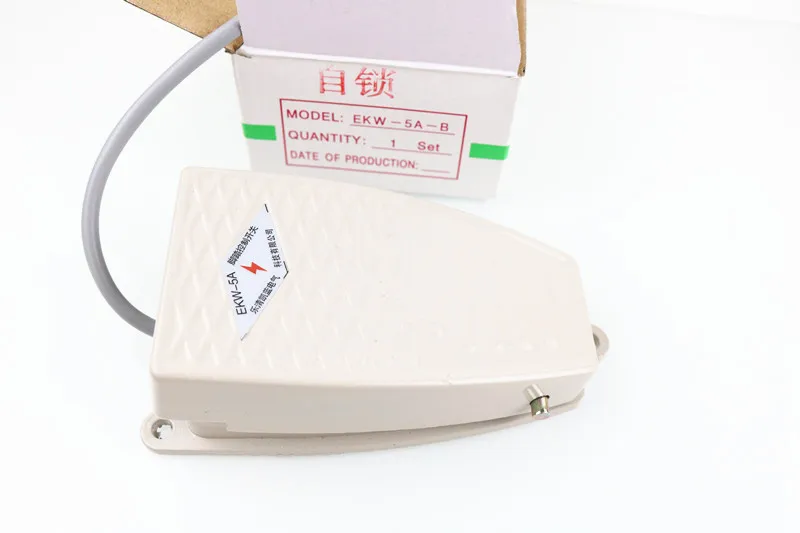 

EKW-5A-B Foot switch EKW5A-B foot switch foot switch pedal aluminum alloy pedal switch belt EKW5A-B
