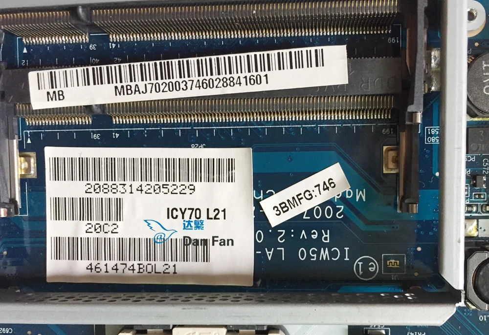 LA 3581P для ACER Aspire 5520 7520 материнская плата ноутбука ICW50 MBAJ702003 100% протестированная