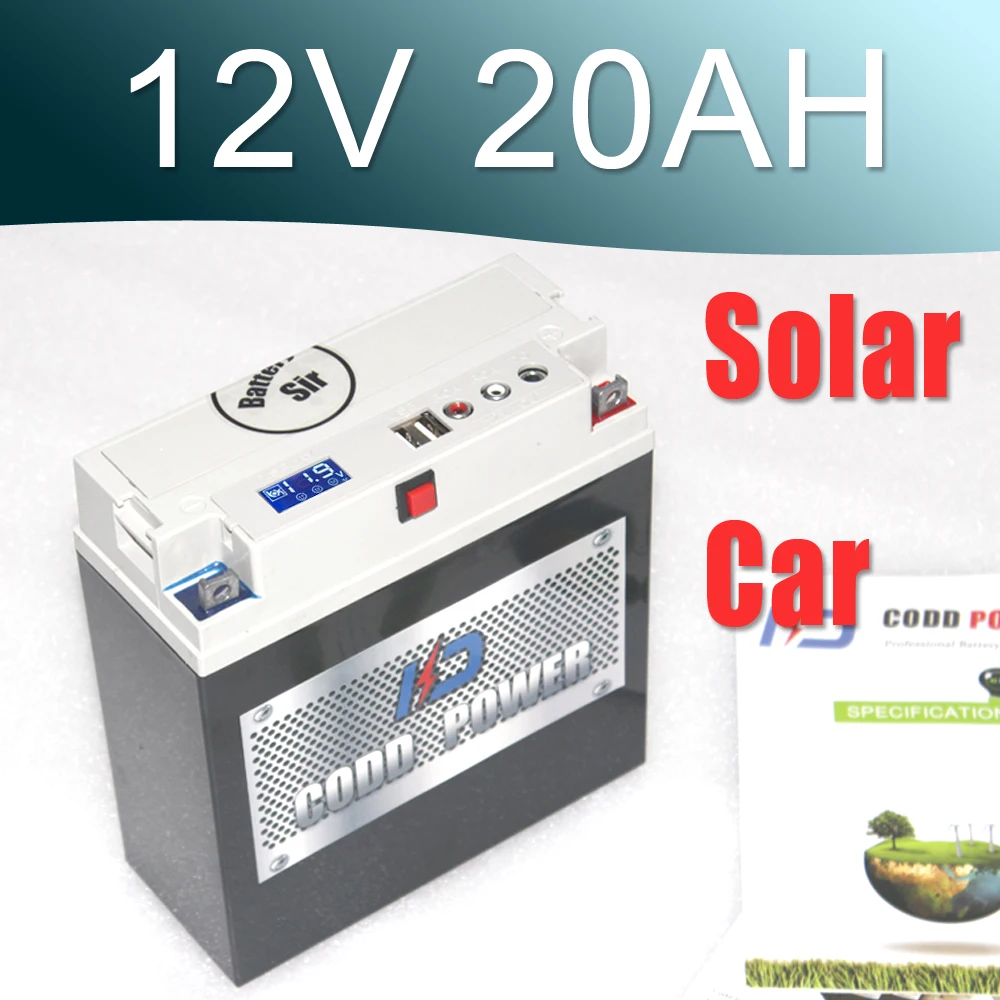 

12V 20AH lithium battery pack 3S 12.6V Multi function RCA USB Port