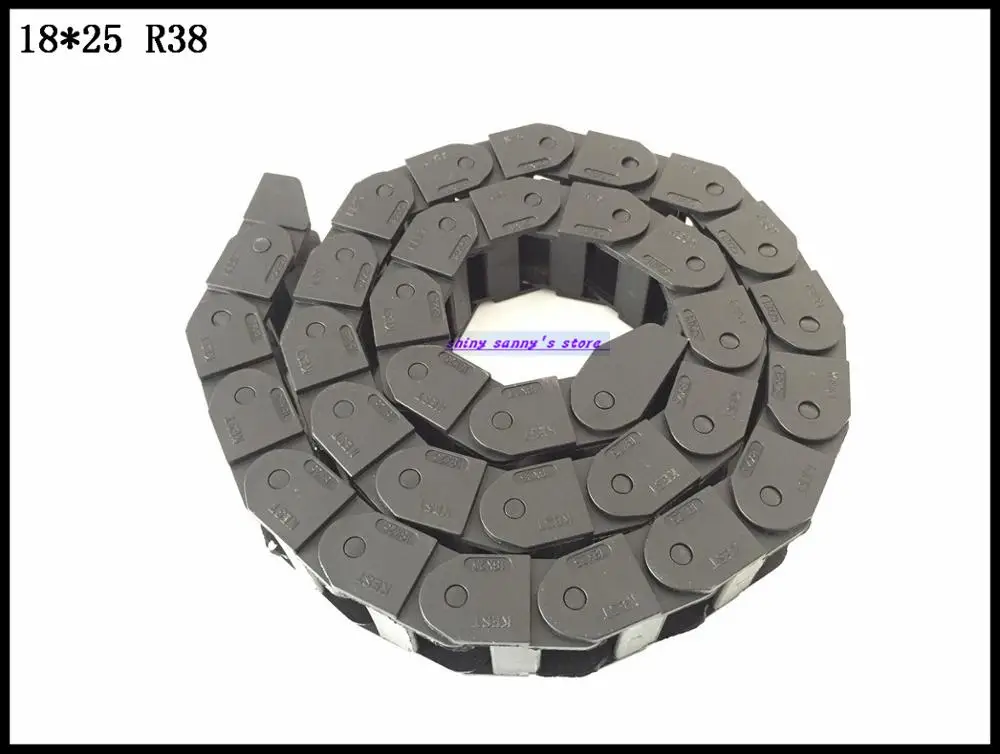 1 шт. 18x25mm R38 пластиковая кабельная цепная проволока Перевозчик с концевой разъем 18 мм внутренний диаметр х 25 мм L1000mm 4" для 3D фрезерный станок с ЧПУ машина Фирменная Новинка