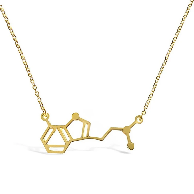 Ожерелье с подвеской Everfast химическое строение 1 шт.|science necklace|pendant necklacenecklace science |