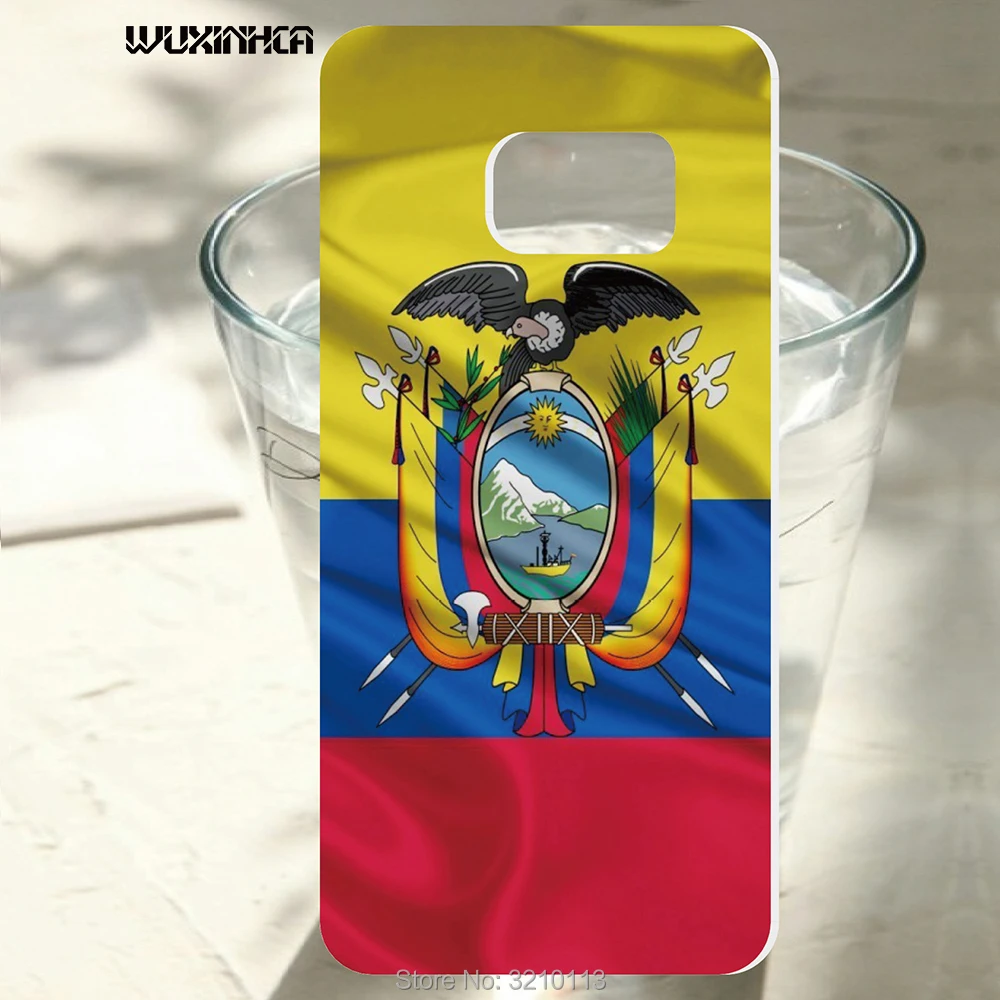 

WUXINHCA For Samsung Galaxy S8 S8 plus S7 S7edge S6 S5mini S4mini J1mini Ecuador Flag Pattern hard Phone Cover Capa Coque