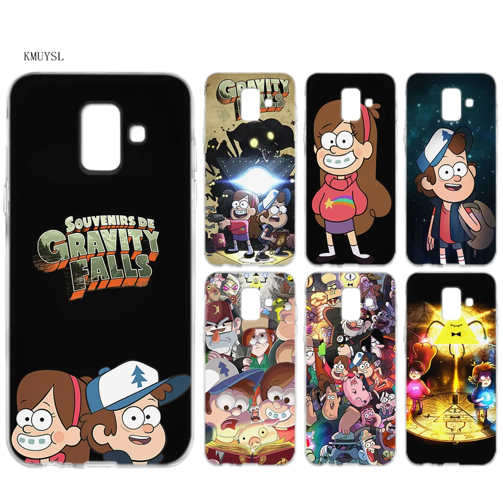 

KMUYSL Gravity Falls TPU Silicon Clear Soft Case Cover Shell for Samsung Galaxy A6 A8 Plus J6 J4 J8 2018