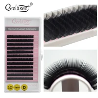 All Sizes 20 Pcs Black Mixed Individual Eyelash Extension Set Mink Silk Fake Eye Lashes in South Korea Materials 2