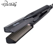 Титановые щипцы для волос, выпрямитель, утюги для пушистых стильных волос, утюжок для гофрированных кукурузных пластин, пульсационная машина