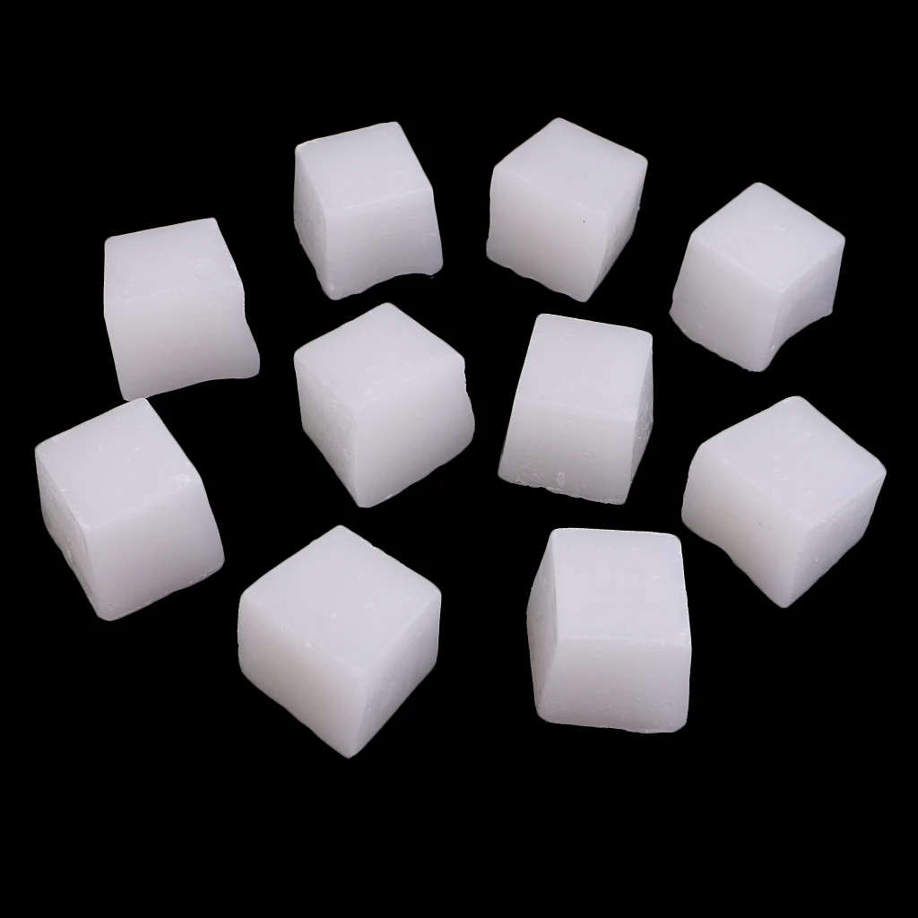 10pcs Cube Candle Wax Paraffin Wax Blocks for DIY Candle Making Supplies